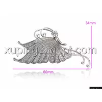 Брошка родована, Метелик з розсипом цирконію, Xuping