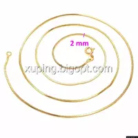Цепочка Эластичный Снейк, р.60, позолота
