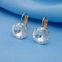 Сережки Swarovski, позолота Xuping